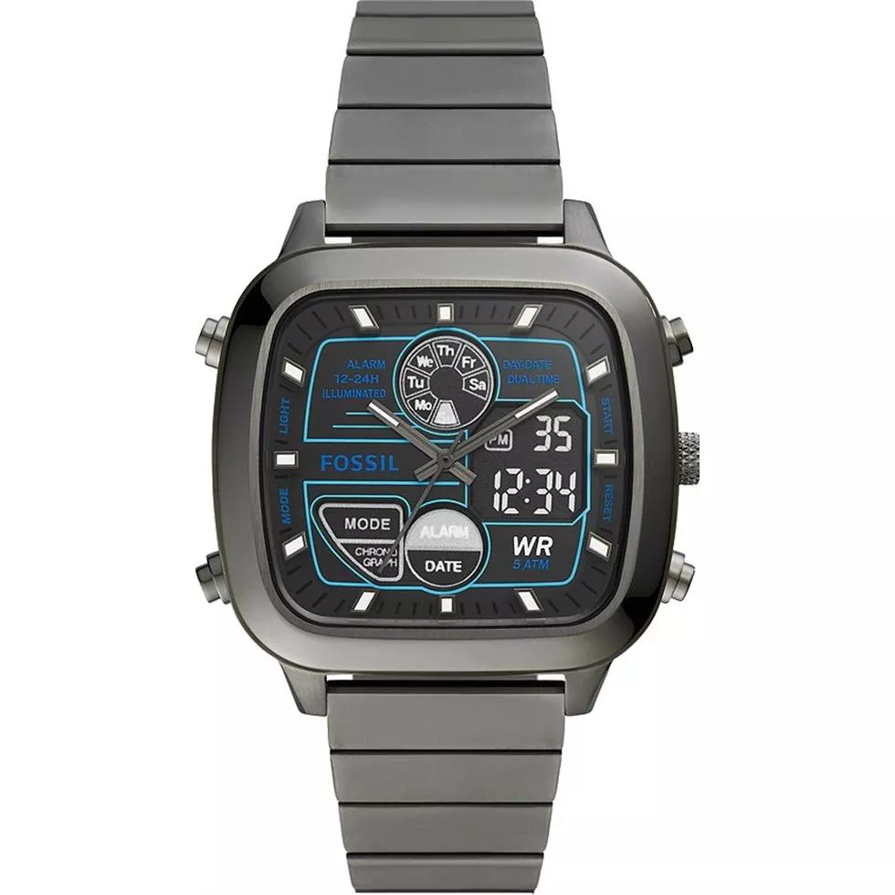 Fossil Analog-Digital Smoke Watch 42mm