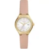 Fossil Eevie Date Pink Leather Watch 30mm