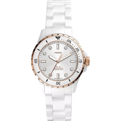 Fossil FB-01 White Ceramic Watch 36mm