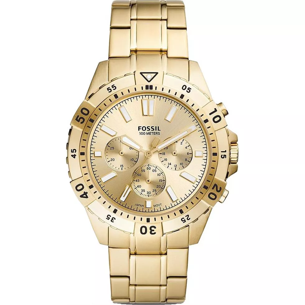 Fossil Garrett Chronograph Gold-Tone Watch 44MM