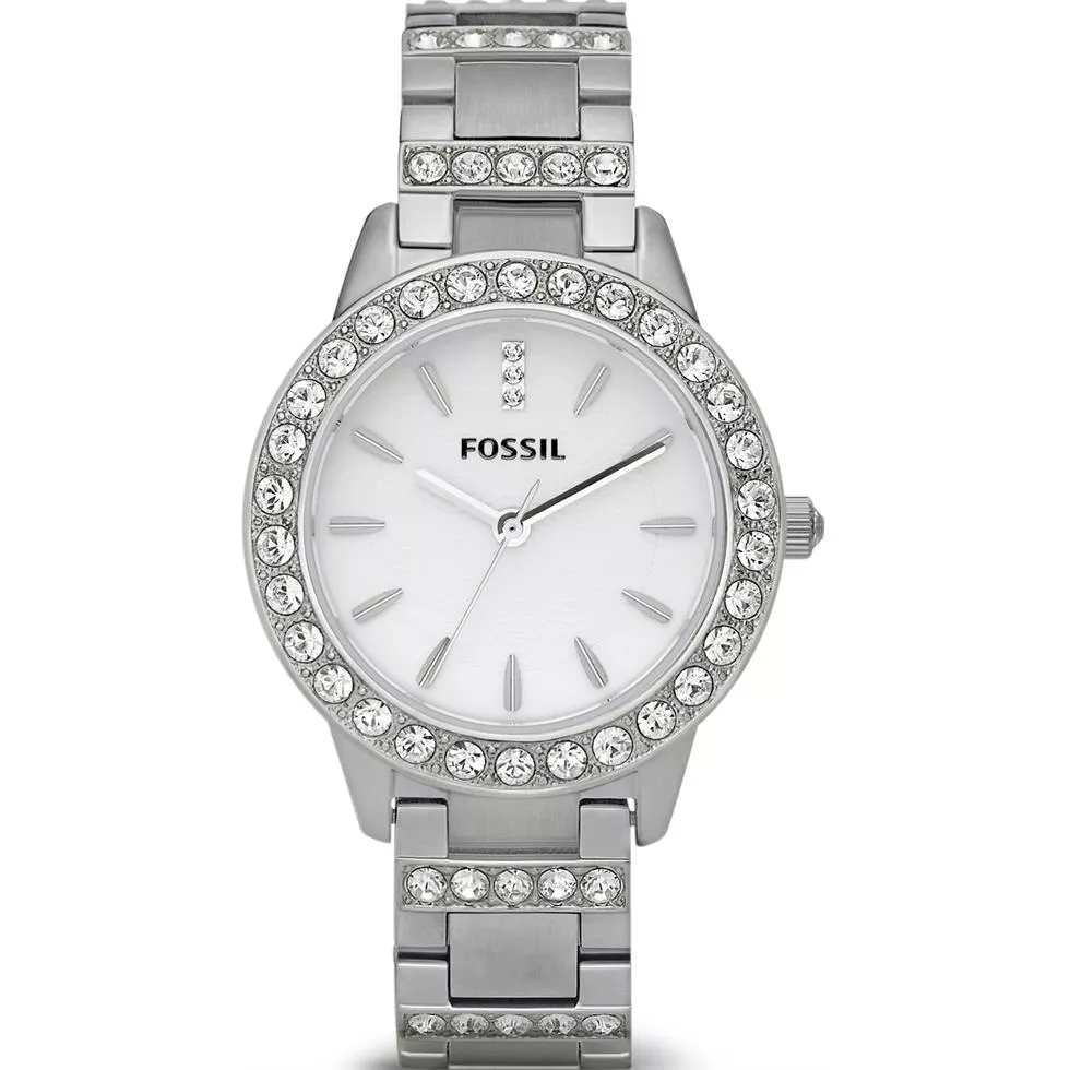 Fossil Glitz White Ladies Watch 34mm
