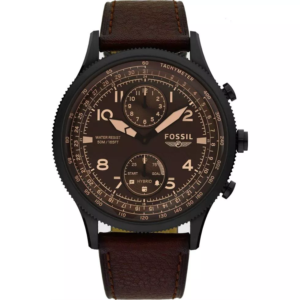 Fossil Hybrid Smartwatch Retro Pilot Dual-Time 44MM