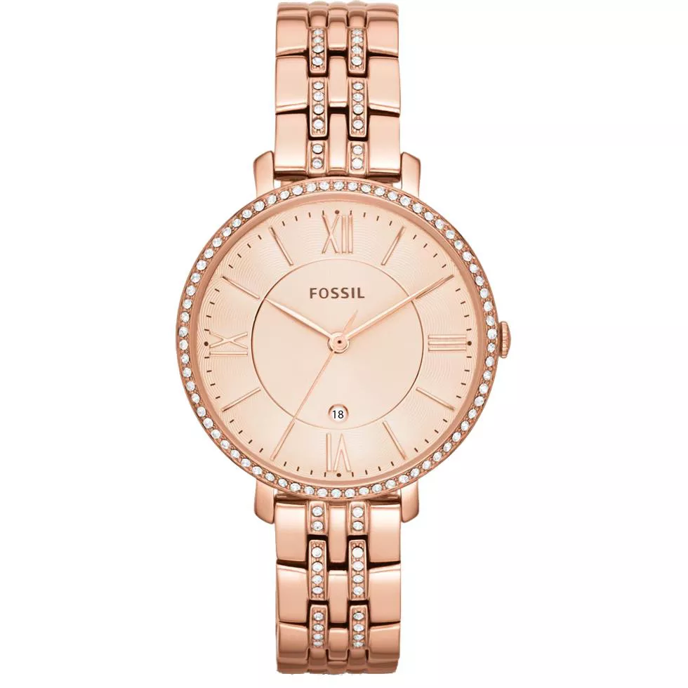 Fossil Jacqueline Rose-Tone Watch 36mm