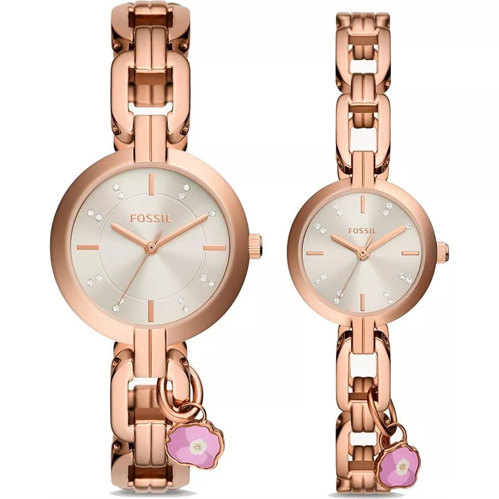 Fossil Kerrigan Three-Hand Rose Gold-Tone 32 x 24MM