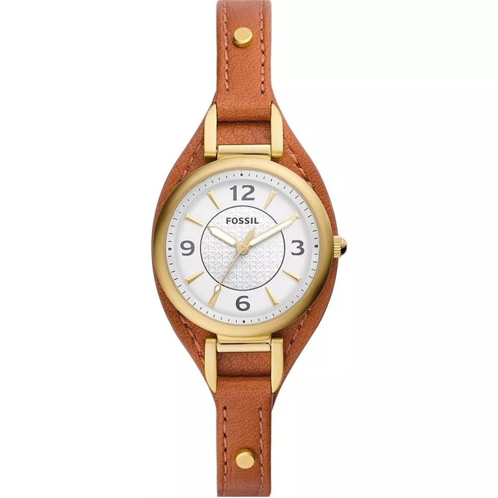 Fossil Medium Brown Litehide™ Watch 28mm