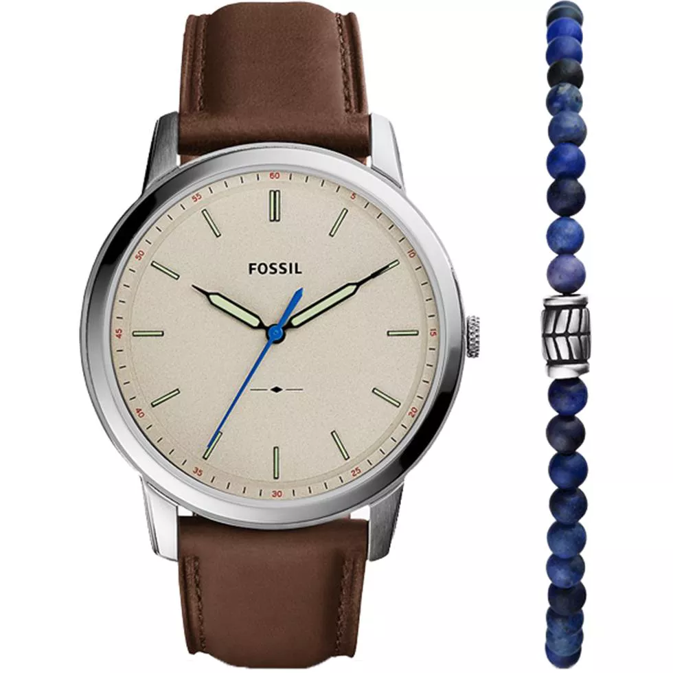 Fossil Minimalist FS5966SET Three-Hand Watch 44mm