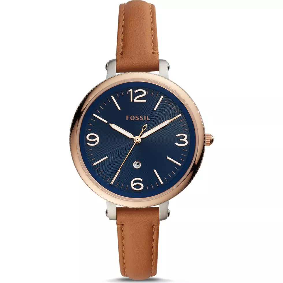 Fossil Monroe Brown Luggage Watch 38mm