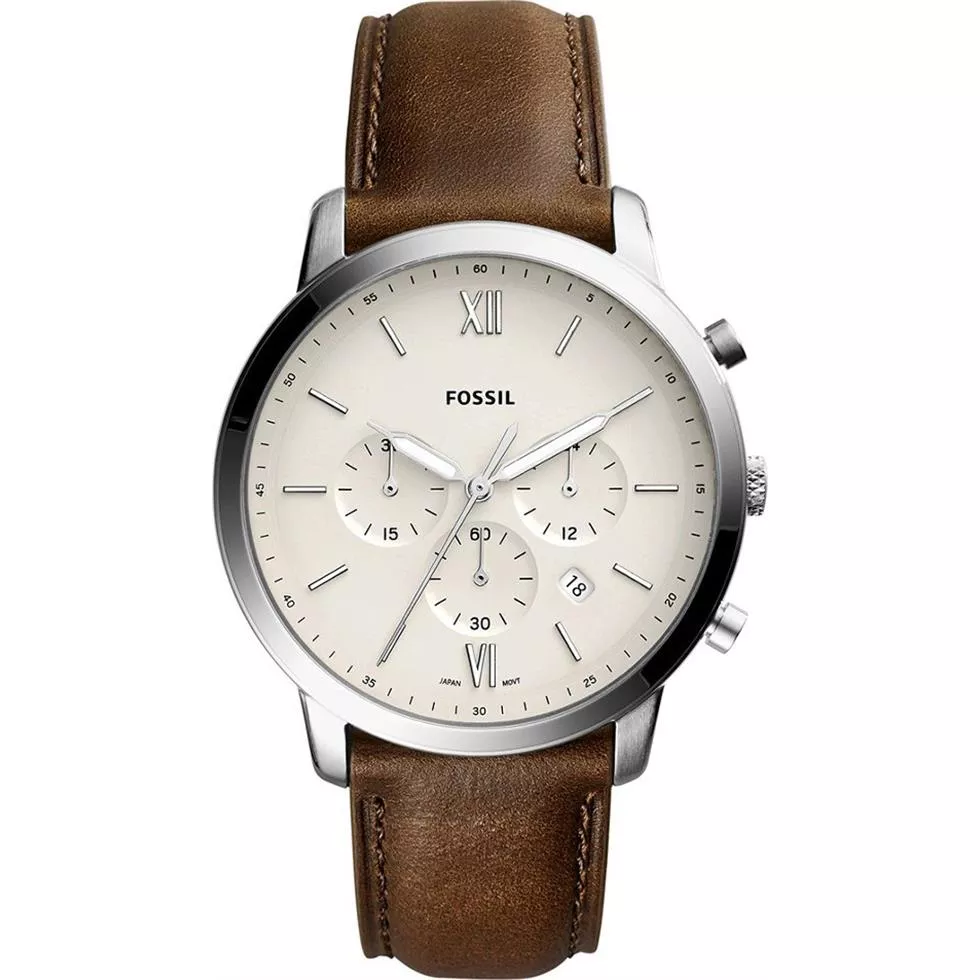 Fossil Neutra Chronograph Cream Watch 44mm