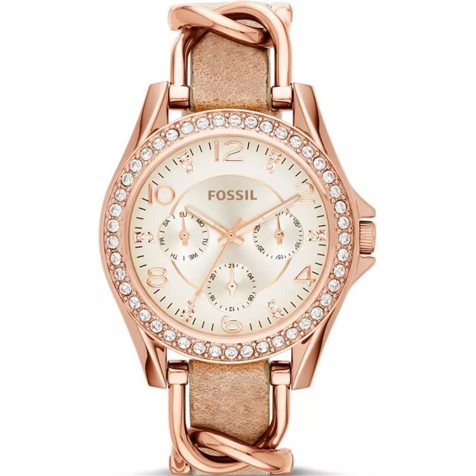 Fossil Riley Multi-Function Sand Watch 38mm