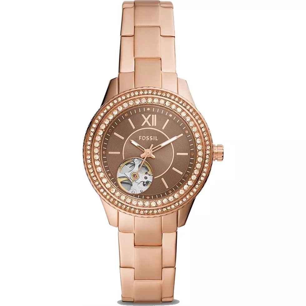 Fossil Stella Automatic Rose Watch 34mm