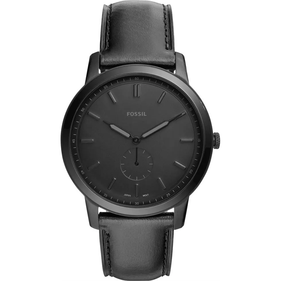 Fossil The Minimalist Quartz Black Watch 44mm