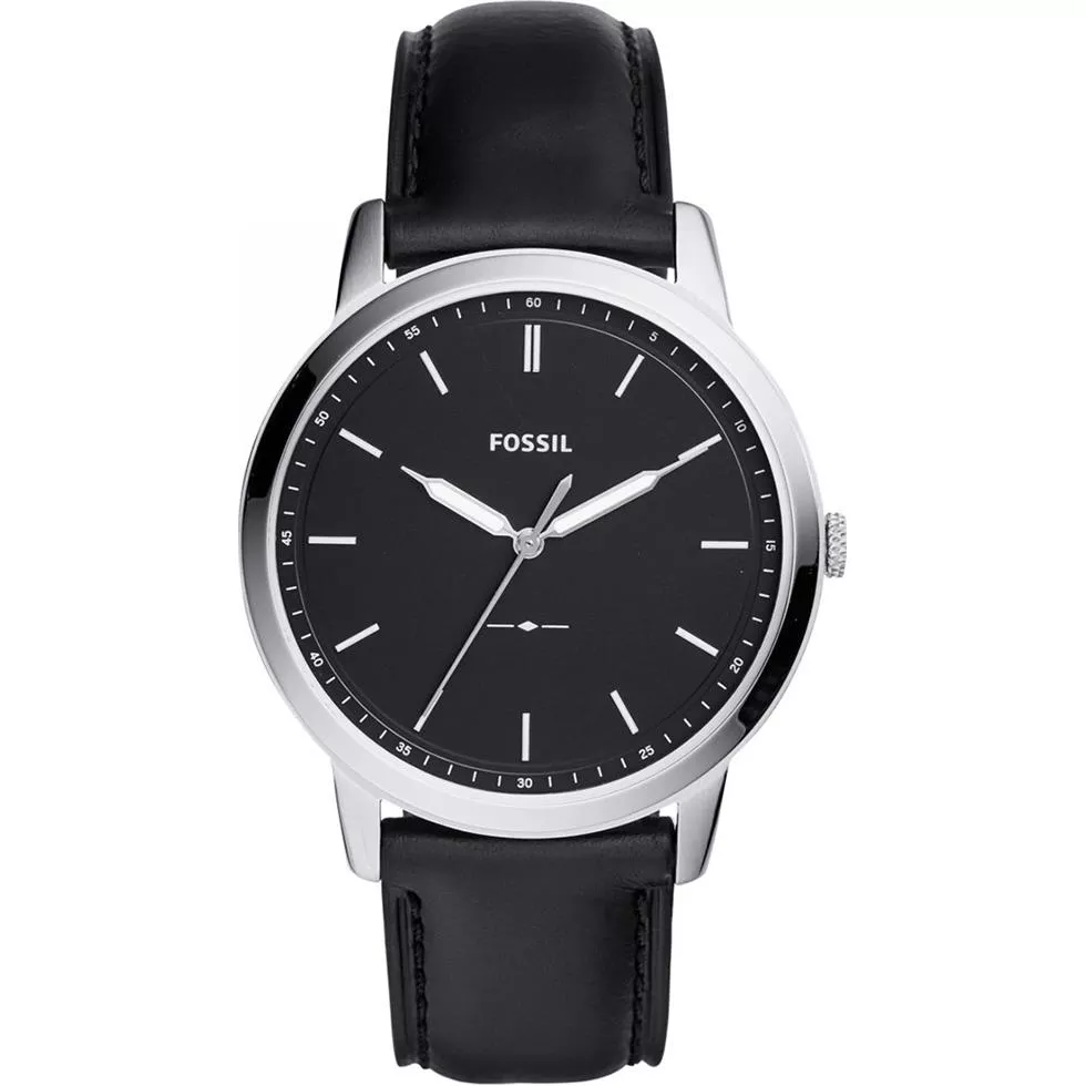 Fossil The Minimalist Quartz Black Watch 44mm