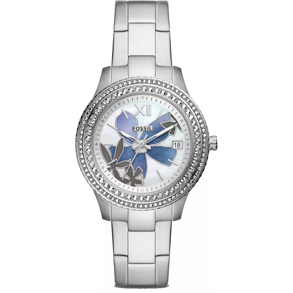 Stella Three-Hand Date Stainless Steel Watch 37MM