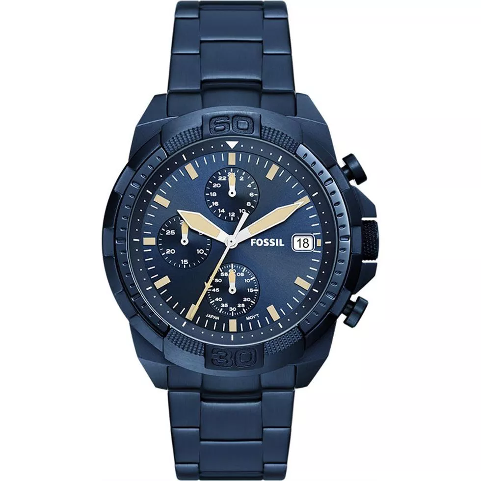 Fossil Bronson Chronograph Navy Watch 44MM