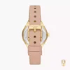 Fossil Eevie Date Pink Leather Watch 30mm