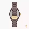 Fossil FB-01 Three-Hand Brown Ceramic Watch 36MM