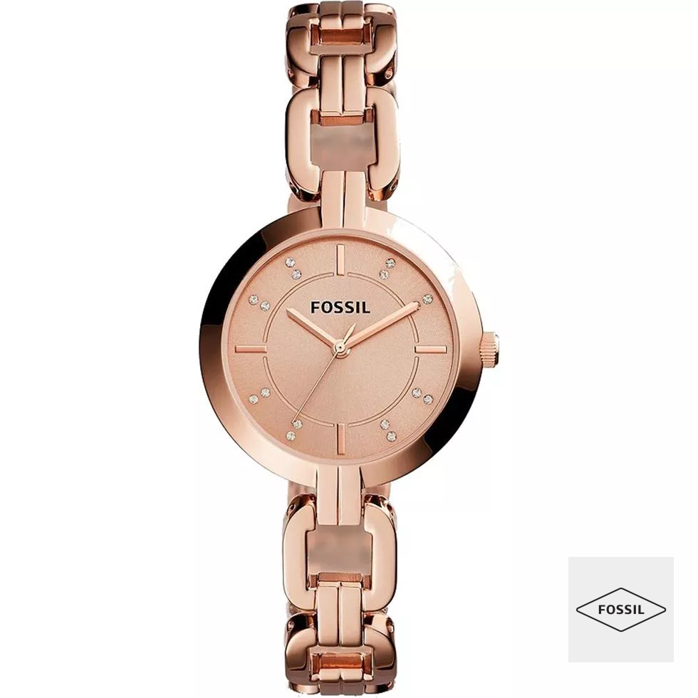 Fossil Kerrigan Rose Gold-Tone Watch 32mm