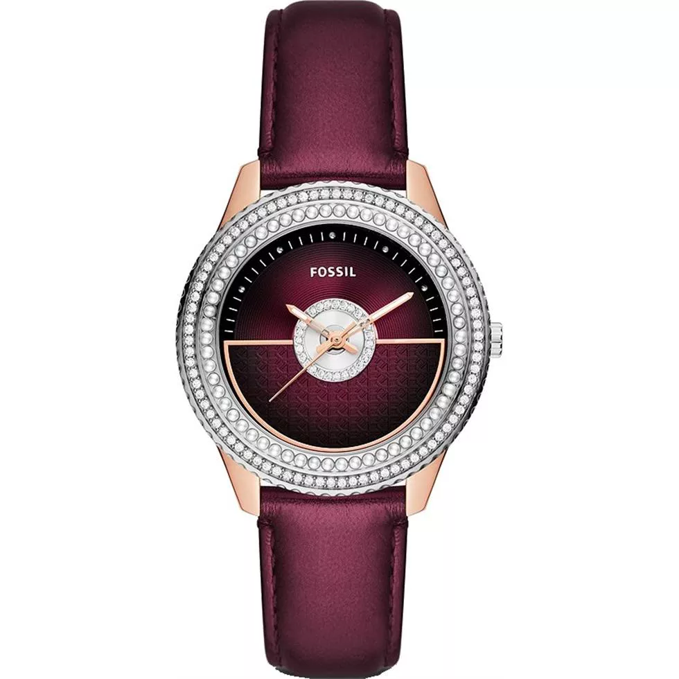 Fossil Limited Edition Stella Burgundy Watch 37mm