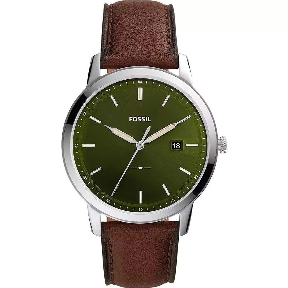 Fossil Minimalist Solar-Powered Dark Watch 44mm