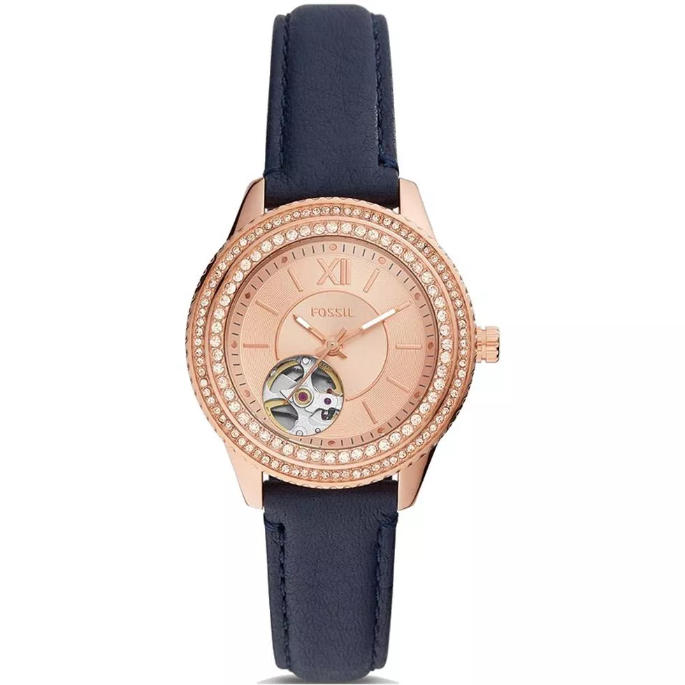 Fossil Stella Automatic Navy Eco Watch 34mm