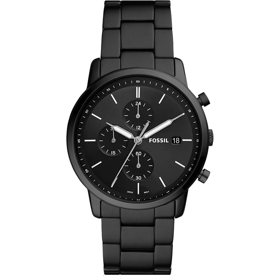Minimalist Chronograph Black Watch 42MM