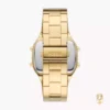 Retro Digital Gold-Tone Stainless Steel Watch 40mm